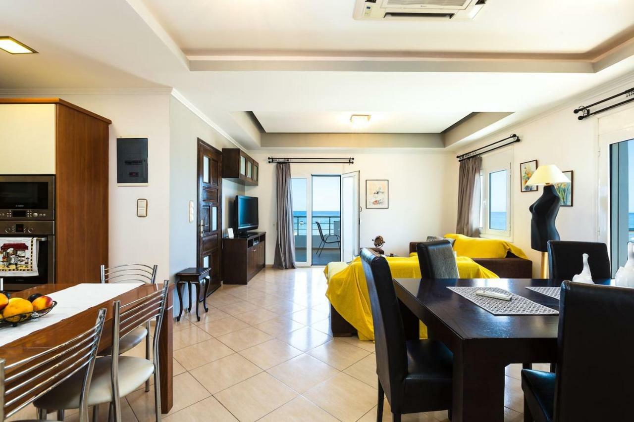 Beachfront Apartment Réthimno Kültér fotó